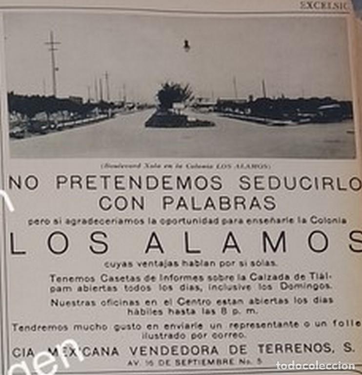 Collectionnisme d'affiches: CARTEL ANTIGUO. CONSTRUYEN COLONIA LOS ALAMOS D.F 1930 /BIENES RAICES /8