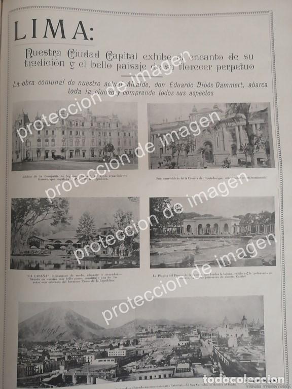 Collectionnisme d'affiches: CARTEL ANTIGUO, LUGARES DE LIMA PERU EN 1936