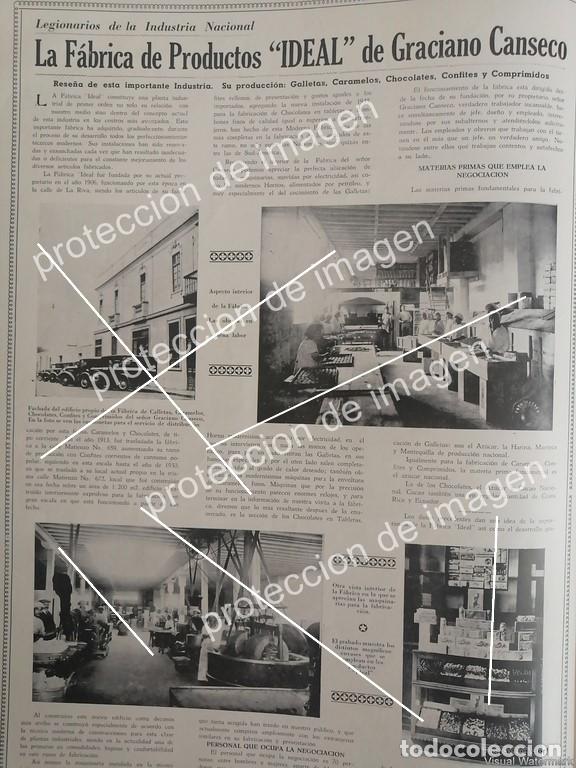 Collectionnisme d'affiches: CARTEL ANTIGUO, FABRICA DE DULCES Y PANADERIA LA IDEAL , PERU 1936 DE GRACIANO CANSECO.