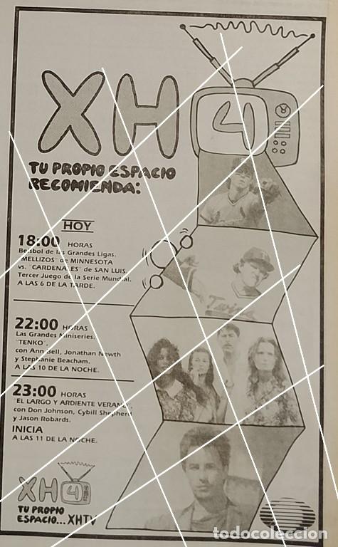 Sammeln von Plakaten: CARTEL PUBLICITARIO RETRO. TELEVISA, CANAL 4 1987 /TELEVISORAS