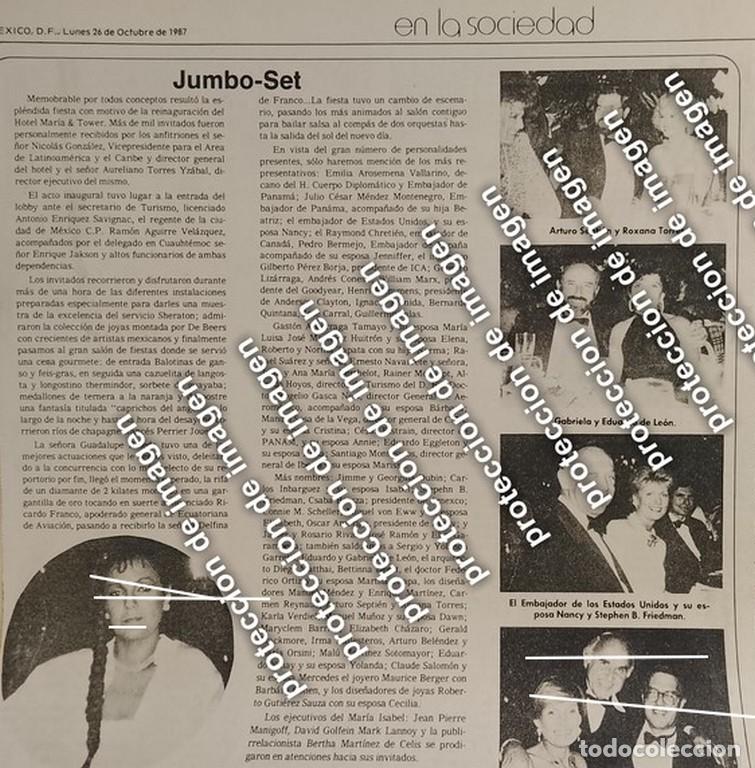 Poster collecting: AFICHE RETRO. REINAUGURACION HOTEL MARIA & TOWER 1987