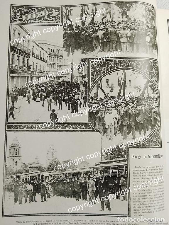 Poster collecting: AFICHE ANTIGUO 1911 HUELGA DE FERROCARRILEROS D.F TRANVIAS /POLITICA