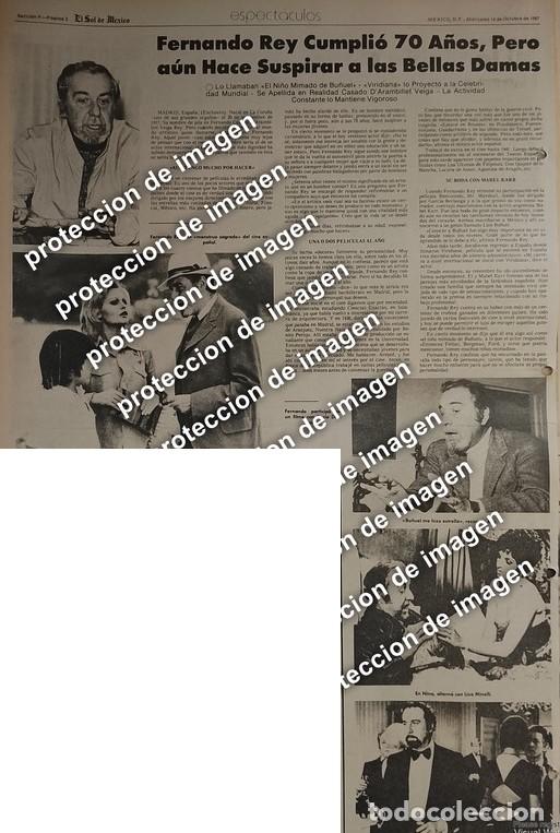 Poster collecting: AFICHE RETRO, EL ACTOR FERNANDO REY (ARAMBILLET) 1987 /ACTORES /ARTISTAS