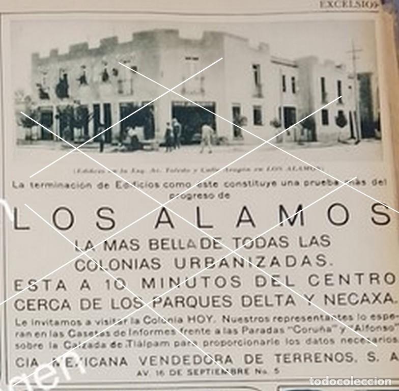 Collectionnisme d'affiches: CARTEL ANTIGUO. CONSTRUYEN COLONIA LOS ALAMOS D.F 1930 /BIENES RAICES /10