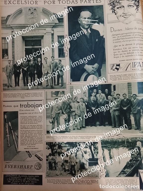 Collectionnisme d'affiches: AFICHE ANTIGUO. INAUGURAN CLINICA DE LA BENEFICIENCIA MEXICANA EN TEXAS 1930 IGNACIO E. LOZANO