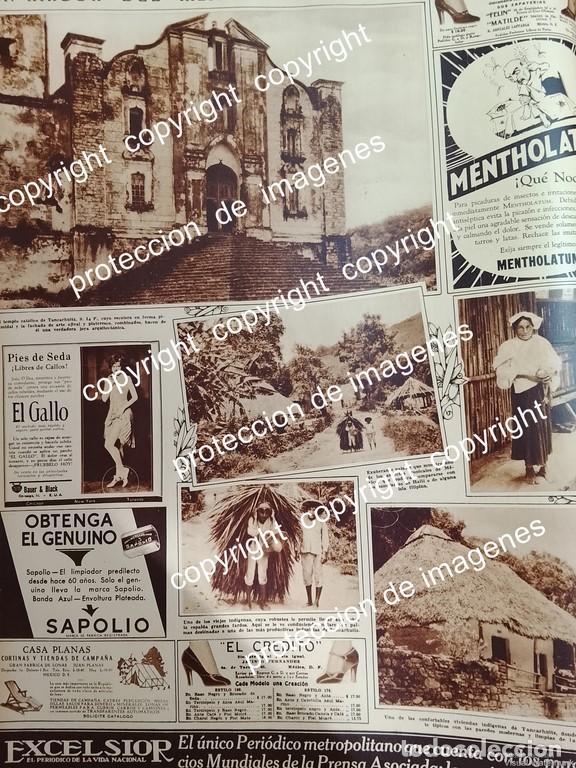 Collectionnisme d'affiches: AFICHE ANTIGUO. LUGARES DE TANCANHUITZ, SAN LUIS POTOSI 1930 /LDM
