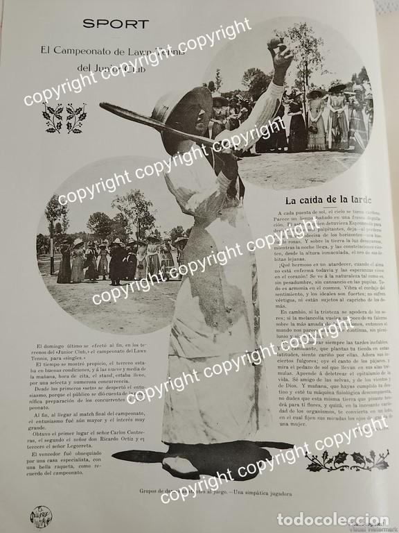 Collectionnisme d'affiches: HOJA DE PRENSA ANTIGUA 1911 EN EL JUNIOR CLUB (COUNTRY CLUB) ASM
