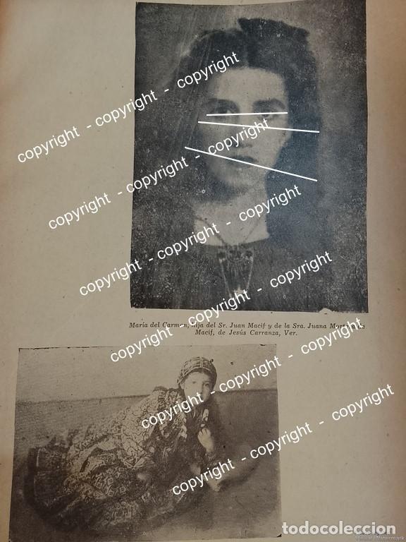 Collectionnisme d'affiches: HOJA DE PRENSA ANTIGUA CARMEN MACIF MORTERA 1941 /ASM