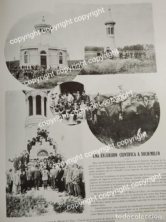 Collectionnisme d'affiches: HOJA DE PRENSA ANTIGUA 1911 FRANCISCO I MADERO EN EL MOLINO DEL REY Y XOCHIMILCO /POLITICOS