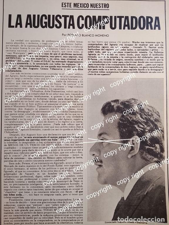Collectionnisme d'affiches: AFICHE RETRO. AUGUSTO GOMEZ VILLANUEVA /1977 POLITICOS