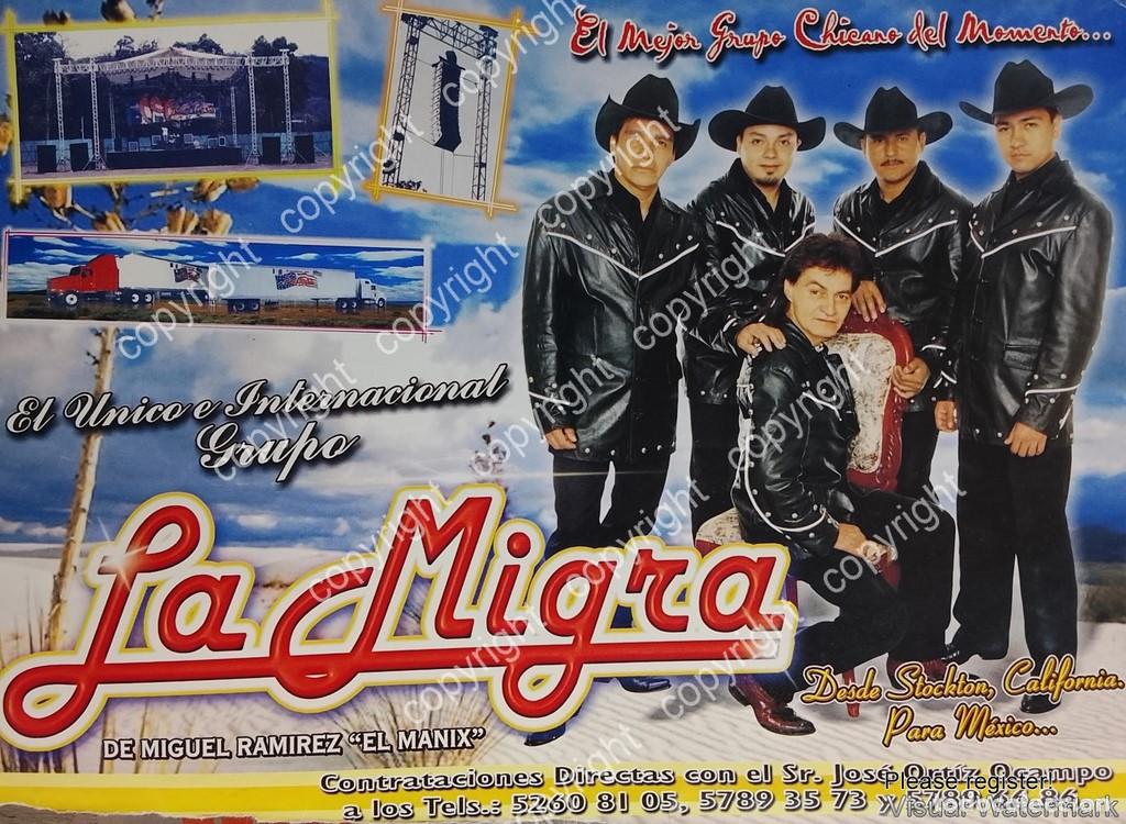 Poster collecting: HOJA DE PUBLICIDAD RETRO. GRUPO MUSICAL. LA MIGRA 2005