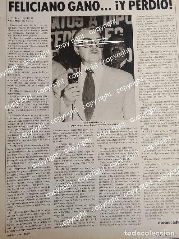 Poster collecting: AFICHE RETRO. LUIS MARCELINO FARIAS 1977 /POLITICOS