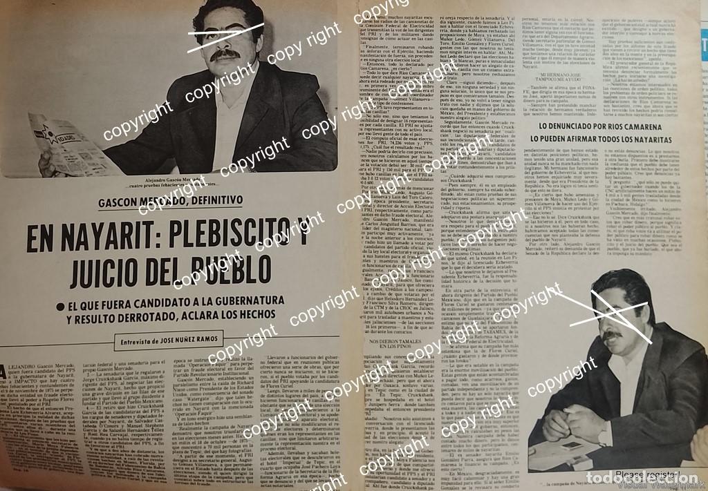 Poster collecting: HOJA DE PRENSA RETRO. ALEJANDRO GASCON MERCADO 1979 /POLITICOS