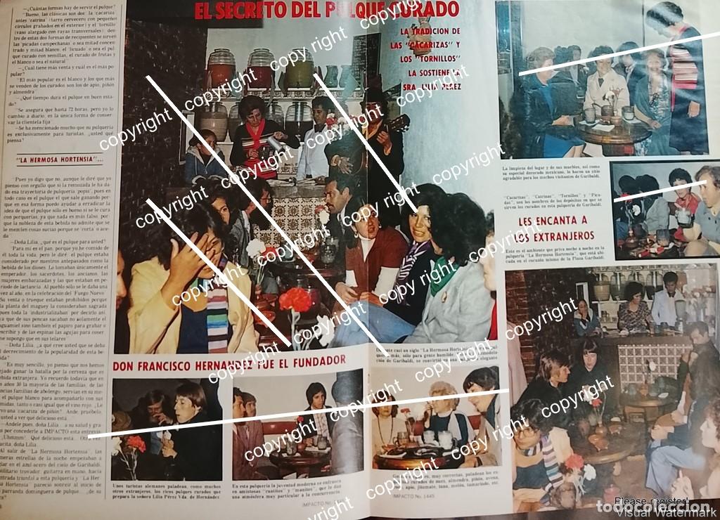 Poster collecting: AFICHE VINTAGE. PULQUERIA LA HERMOSA HORTENCIA /GARIBALDI 1979