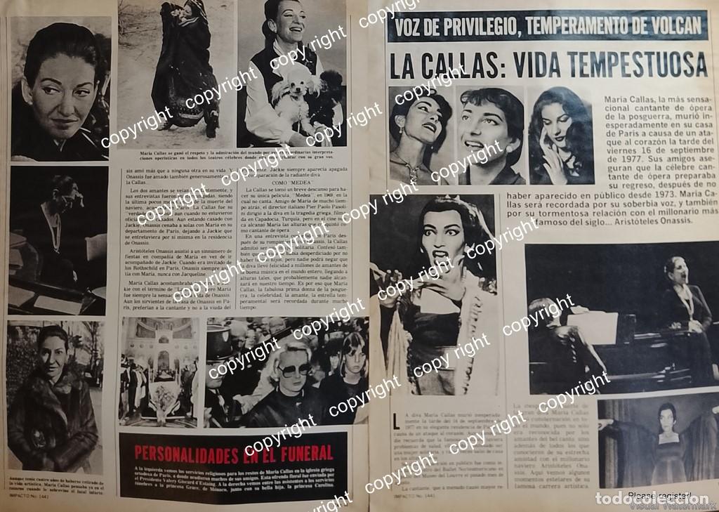 Poster collecting: AFICHE VINTAGE. FUNERALES DE MARIA CALLAS 1979 /CANTANTES /ARTISTAS