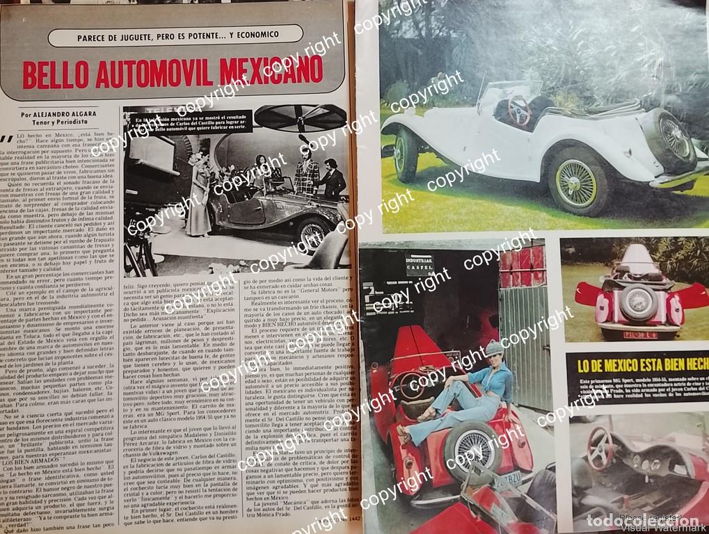Poster collecting: AFICHE VINTAGE. CARLOS DEL CASTILLO LOS AUTOS CASFEL, AUTOS MODIFICADOS 1979