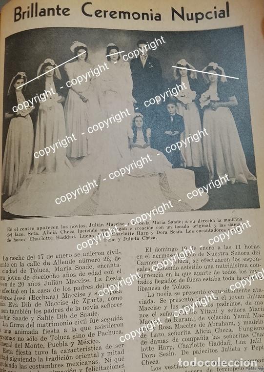 Collectionnisme d'affiches: AFICHE ANTIGUO. BODA. MACCISE SAADE 1942 ASM