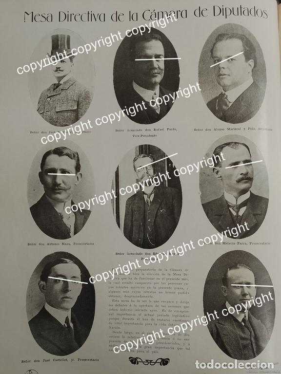 Collectionnisme d'affiches: HOJA DE PRENSA ANTIGUA 1911 MESA DIRECTIVA CAMARA DE DIPUTADOS /POLITICOS