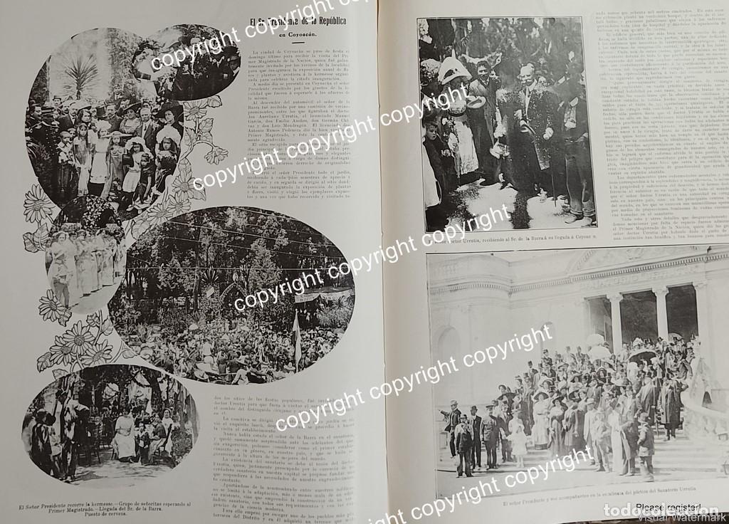 Collectionnisme d'affiches: HOJA PRENSA ANTIGUA 1911 LEON DE LA BARRA EN COYOACAN /LDM