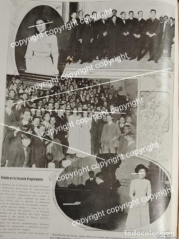 Collectionnisme d'affiches: AFICHE ANTIGUO 1911 VELADA LITERARIA EN LA ESCUELA NACIONAL PREPARATORIA /ESCUELAS