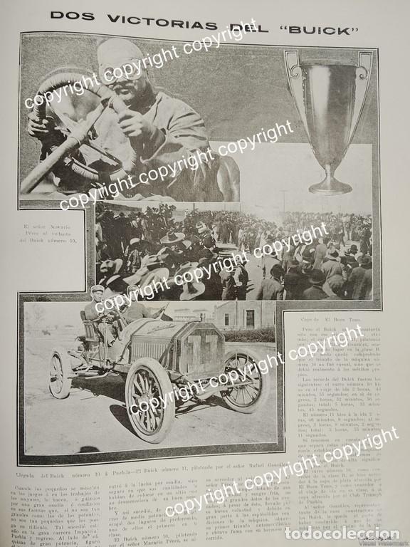 Collectionnisme d'affiches: AFICHE ANTIGUO 1911 CARTEL ANTIGUO AUTOS BUICK 1911 CARRERA DE EL BUEN TONO