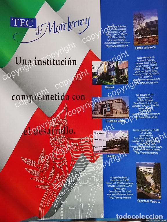 Collectionnisme d'affiches: AFICHE PUBLICITARIO RETRO. TEC DE MONTERREY -ITESM 1990s /ESCUELAS