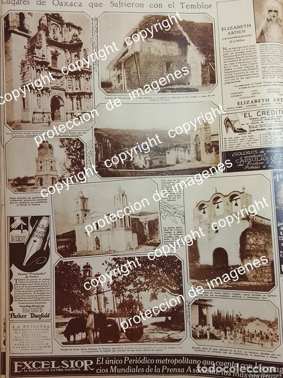 Collectionnisme d'affiches: AFICHE ANTIGUO. TEMBLOR DE OAXACA DE ENERO 1931 /LDM