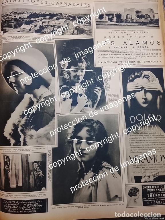 Collectionnisme d'affiches: AFICHE ANTIGUO. REINAS DEL CARNAVAL DE GUADALAJARA 1931 /LDM