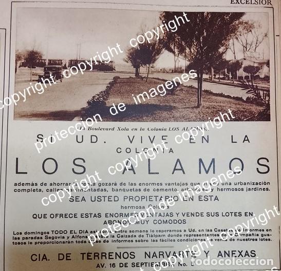Collectionnisme d'affiches: CARTEL ANTIGUO. CONSTRUYEN COLONIA LOS ALAMOS D.F 1931 /BIENES RAICES /15
