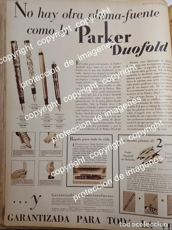 Collectionnisme d'affiches: AFICHE ANTIGUO. PLUMAS FUENTE PARKER DUOFOLD 1931 T. POSTER