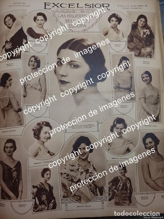 Sammeln von Plakaten: AFICHE ANTIGUO. CONCURSO MISS EUROPA 1931 PARTICIPANTES.