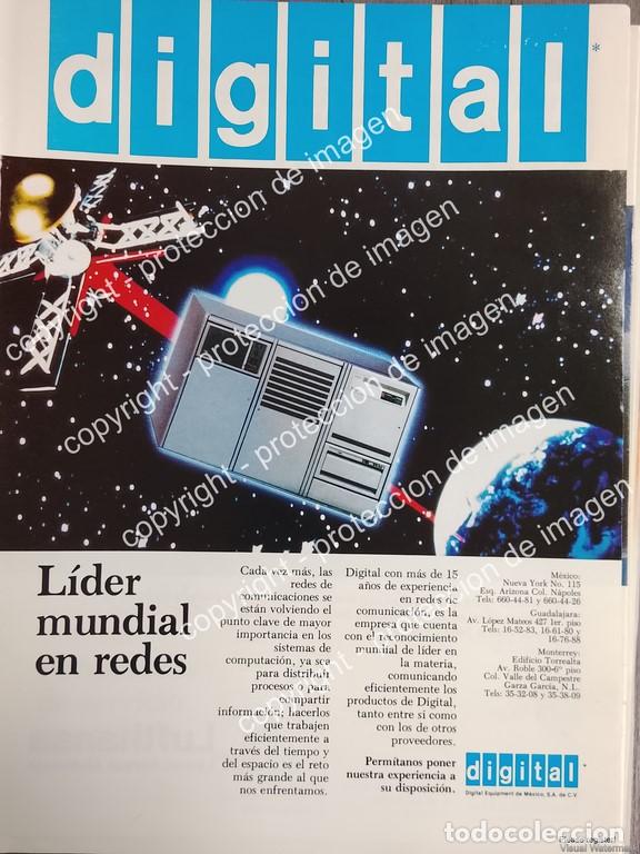 Collectionnisme d'affiches: AFICHE DE PUBLICIDAD RETRO. COMPUTADORAS DIGITAL LLEGA A MEXICO 1988 N2