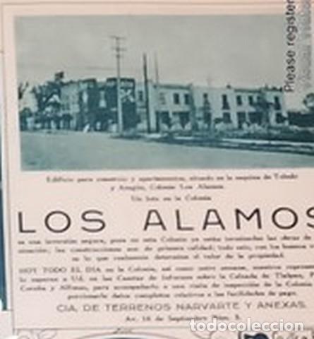Collezionismo di affissi: CARTEL ANTIGUO. CONSTRUYEN COLONIA LOS ALAMOS D.F 1931 /BIENES RAICES /23