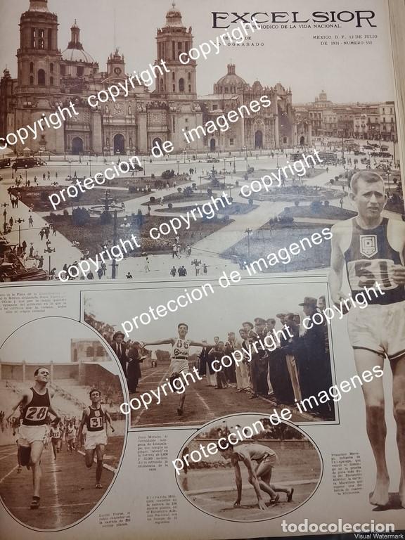 Collezionismo di affissi: AFICHE ANTIGUO. CATEDRAL Y PLAZA DE LA CONSTITUCION 1931 LDM MARATON