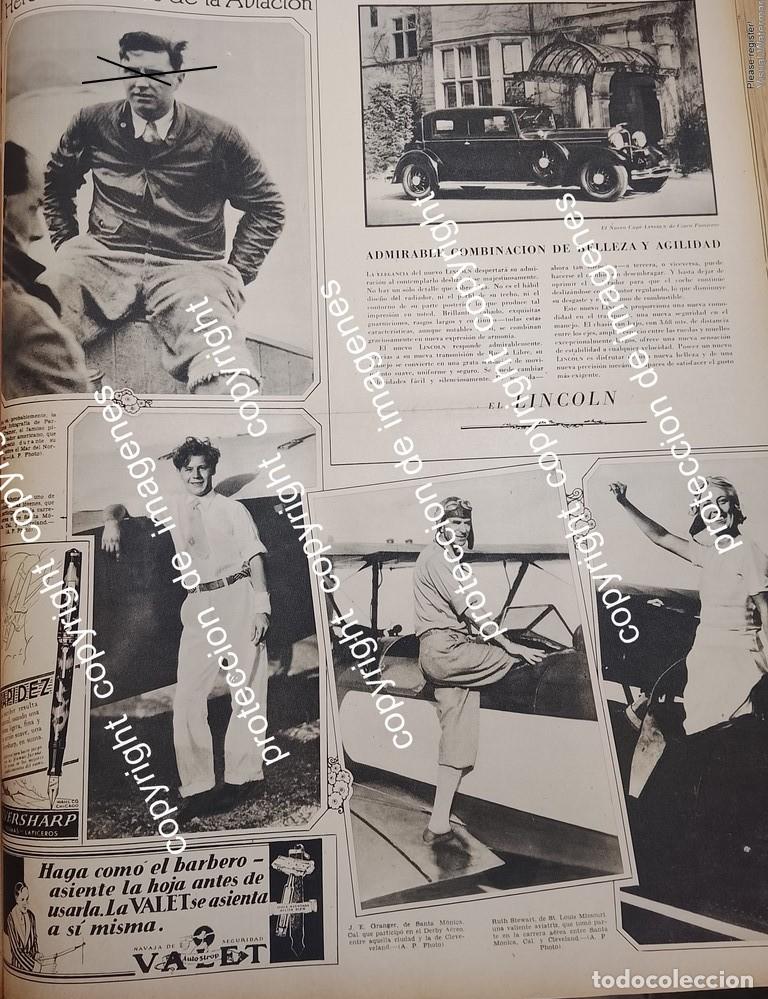 Collezionismo di affissi: CARTEL ANTIGUO. PILOTOS PARKER CRAMER, RUTH STEWART, CARRERA AVIONES STA MONICA 1932 AVIACION