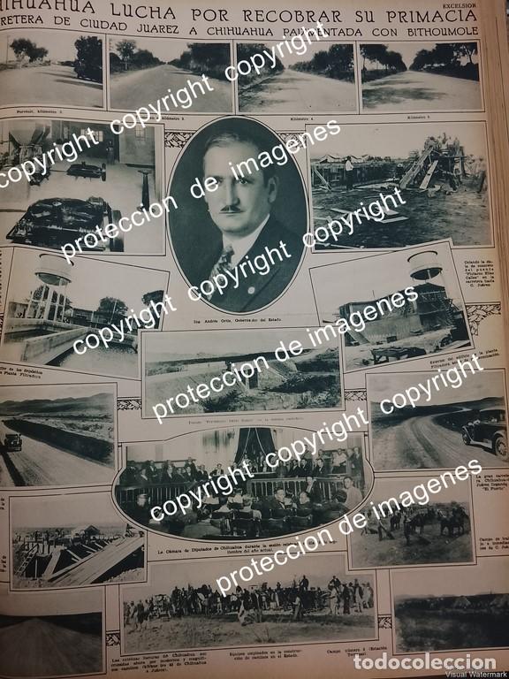 Collezionismo di affissi: AFICHE ANTIGUO. ANDRES ORTIZ ARREOLA Y OBRAS EN CHIHUAHUA 1932 /LDM