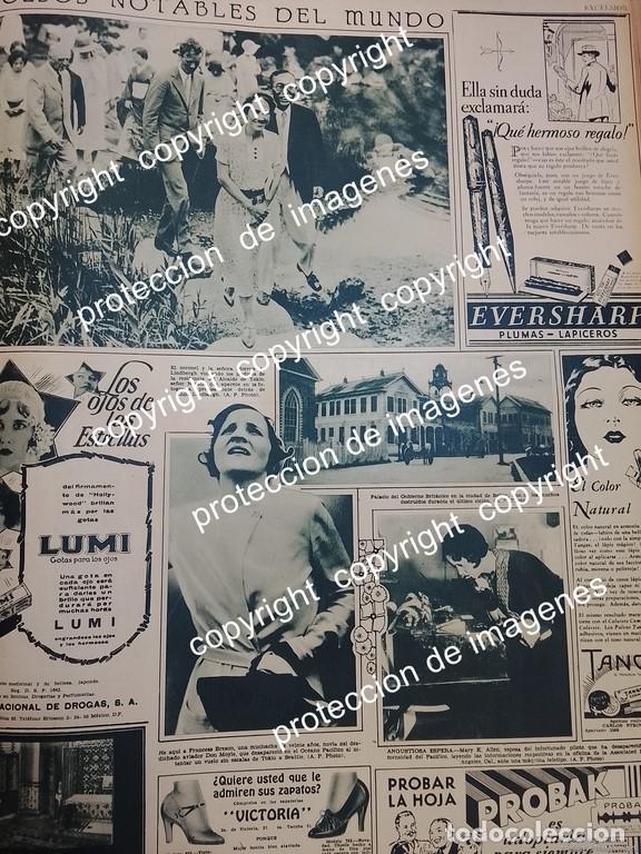 Collezionismo di affissi: AFICHE ANTIGUO. CHARLES LINDBERG Y ESPOSA Y OTROS 1932 / PILOTOS