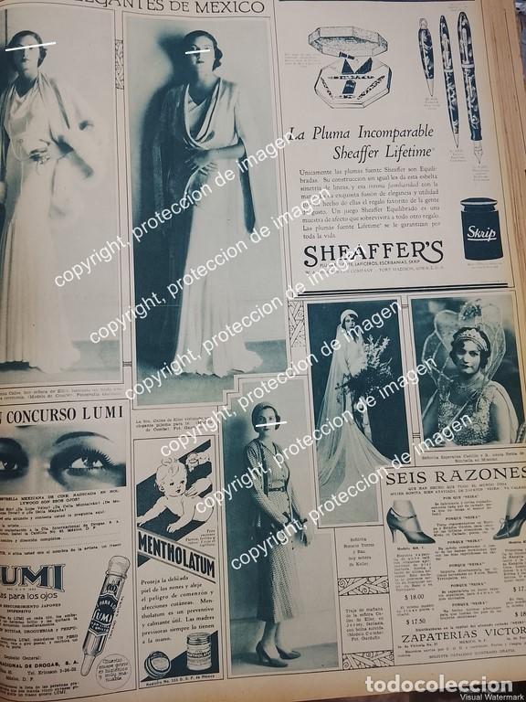 Poster collecting: AFICHE ANTIGUO. ARTEMISA ELIAS CALLES MODELA VESTIDOS DE CASA COMBE 1931 ASM