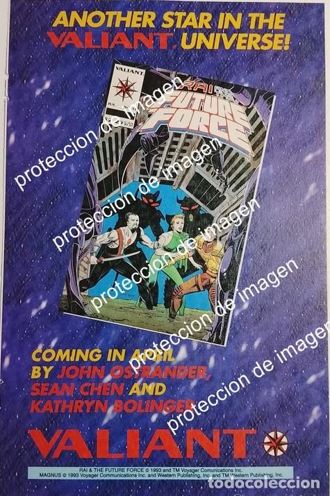 Poster collecting: AFICHE RETRO. COMICS VALIANT PRESENTA. RAI AND THE FUTURE FORCE 1992