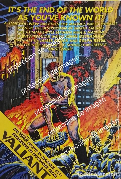 Poster collecting: PUBLICIDAD RETRO ORIGINAL. VALIANT COMICS PRESENTA. COMIC MAGNUS 1992
