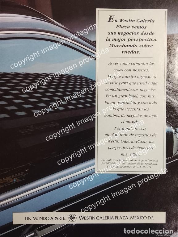 Collectionnisme d'affiches: PUBLICIDAD RETRO. WESTIN GALERIA PLAZA 1998 / RARO