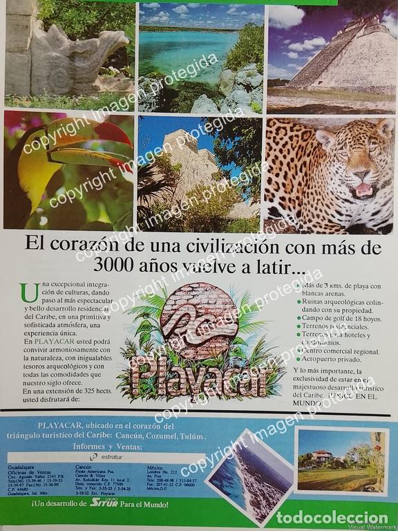 Coleccionismo de carteles: AFICHE PUBLICITARIO RETRO. CENTRO TURISTICO PLAYACAR, GRUPO SITUR 1991