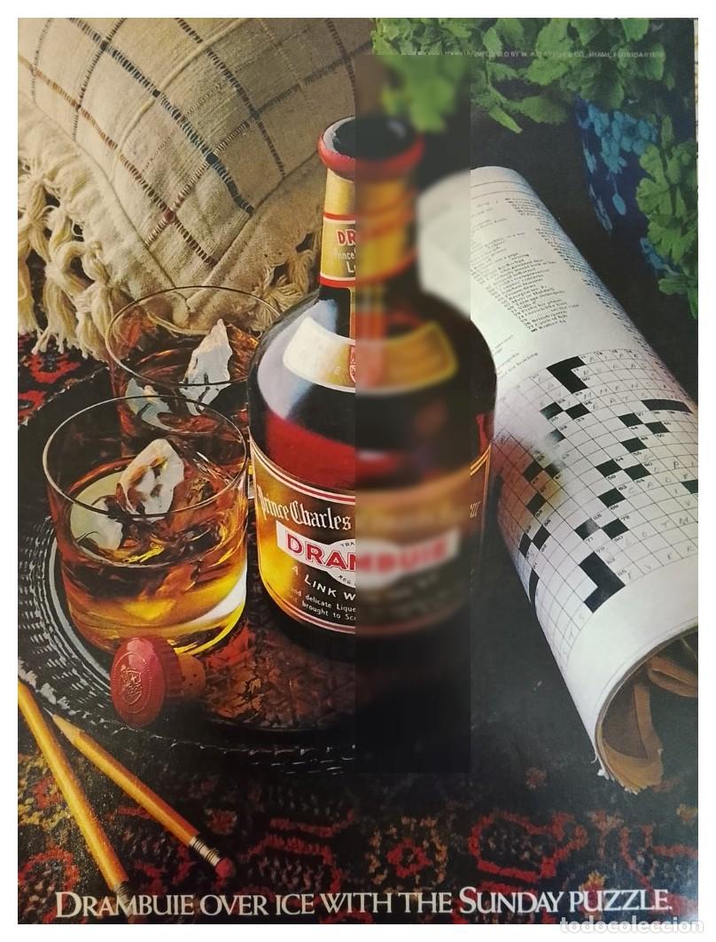 Coleccionismo de carteles: Cartel de publicidad retro LICOR DRAMBUIE 1982