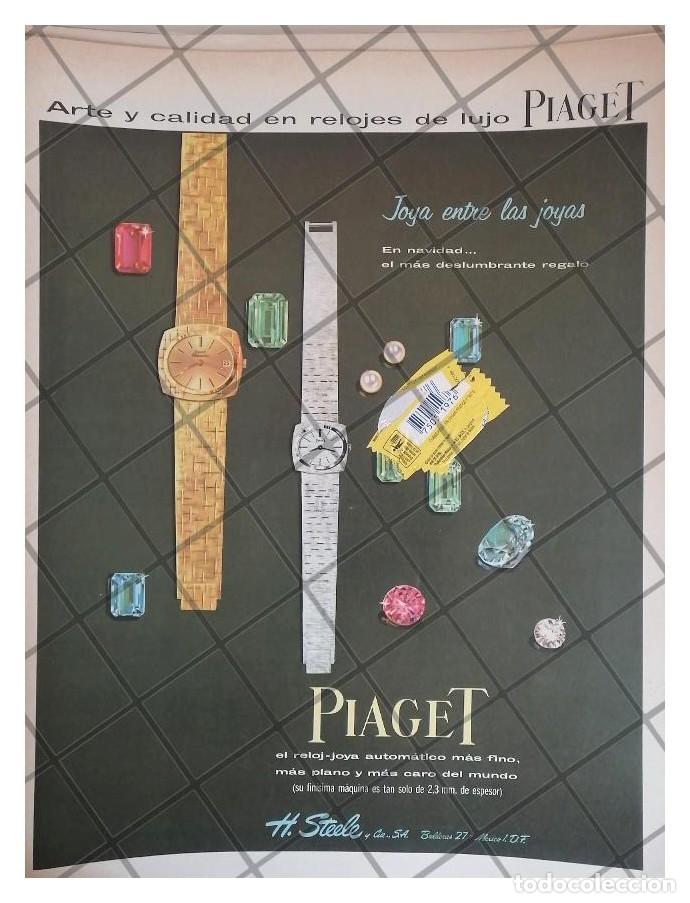 Collectionnisme d'affiches: CARTEL PUBLICITARIO RETRO. RELOJES PIAGET 1968 /17