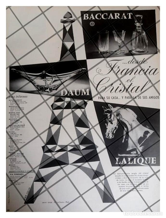Collectionnisme d'affiches: CARTEL PUBLICIDAD RETRO CRISTAL BACCARAT DIB. JEAN COLIN