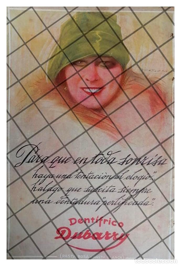 Collectionnisme d'affiches: CARTEL PUBLICITARIO ANTIGUO DENTRIFICO DUBARRY 1927 2