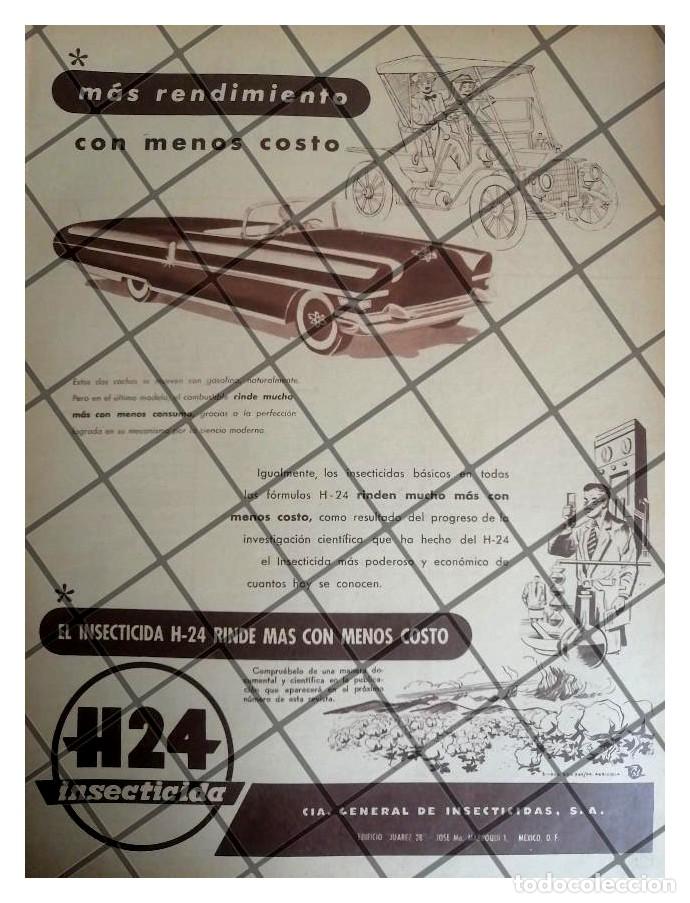 Collectionnisme d'affiches: CARTEL PUBLICITARIO RETRO. INSECTICIDA H24 1954