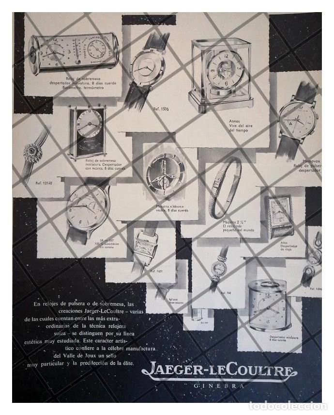 Collectionnisme d'affiches: CARTEL RETRO RELOJES JAEGER LECOULTRE 1954 /RARO