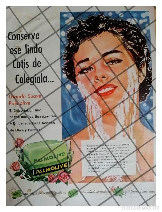 Collectionnisme d'affiches: CARTEL PUBLICITARIO RETRO JABON PALMOLIVE 1959 -11