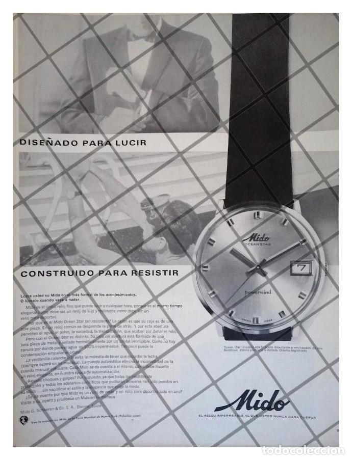 Collectionnisme d'affiches: CARTEL PUBLICITARIO RETRO RELOJES MIDO OCEAN STAR 1965 /5